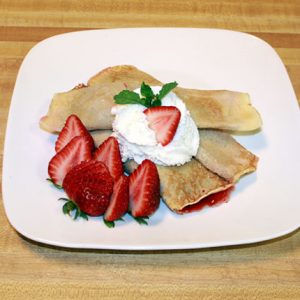 Strawberry Crepes - Nalesniki