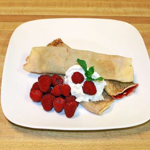 Raspberry Crepes - Nalesniki