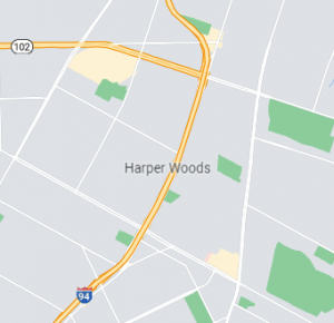 Harper Woods map